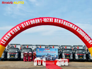 RITA VÕ AUTO BÀN GIAO 102 XE BEN SHACMAN CHO DONACOOP